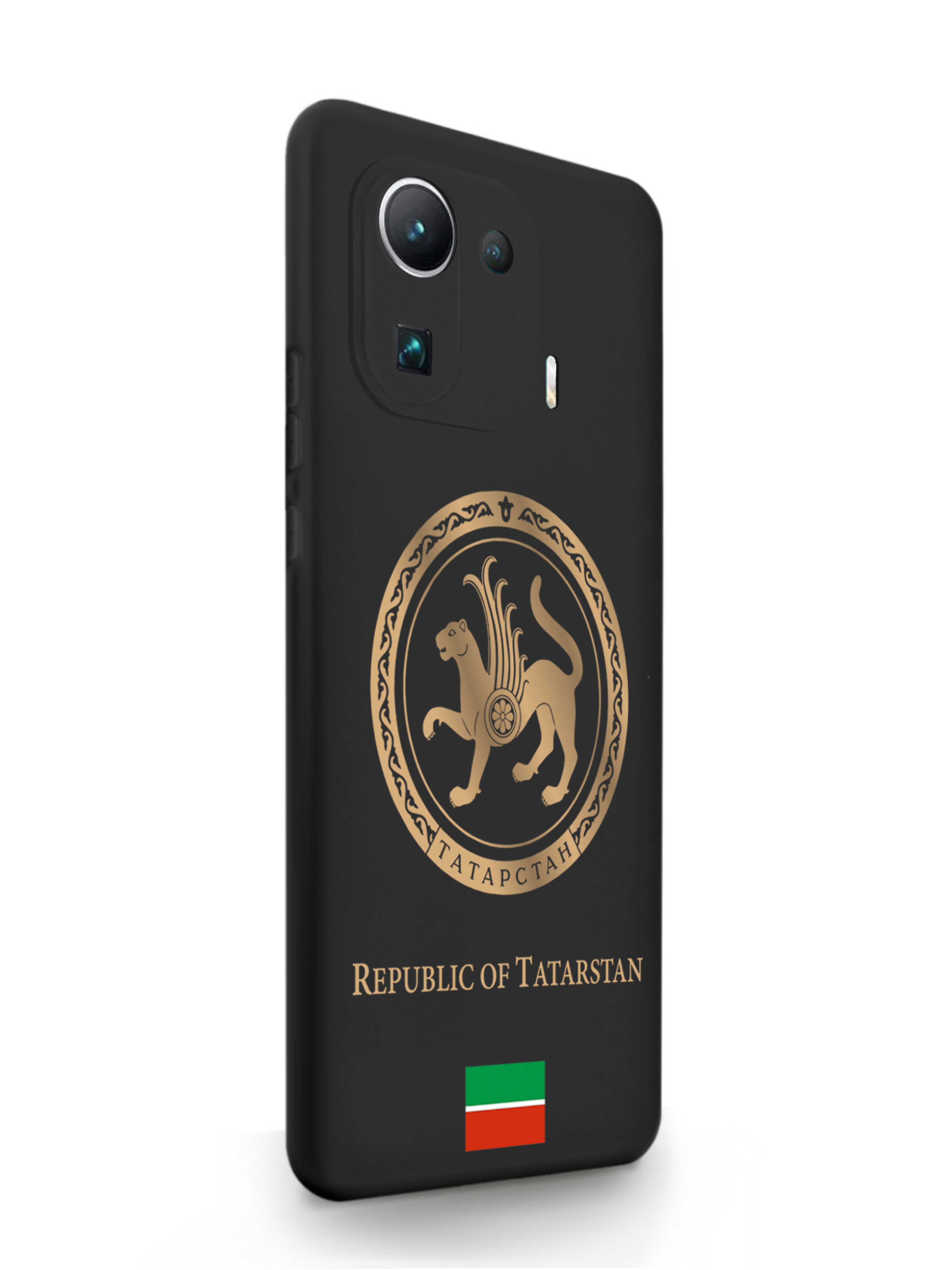 

Чехол SignumCase Xiaomi Mi 11 Pro Золотой Герб Татарстана черный, Золотистый;черный, Xiaomi Mi 11 Pro Золотой Герб Татарстана
