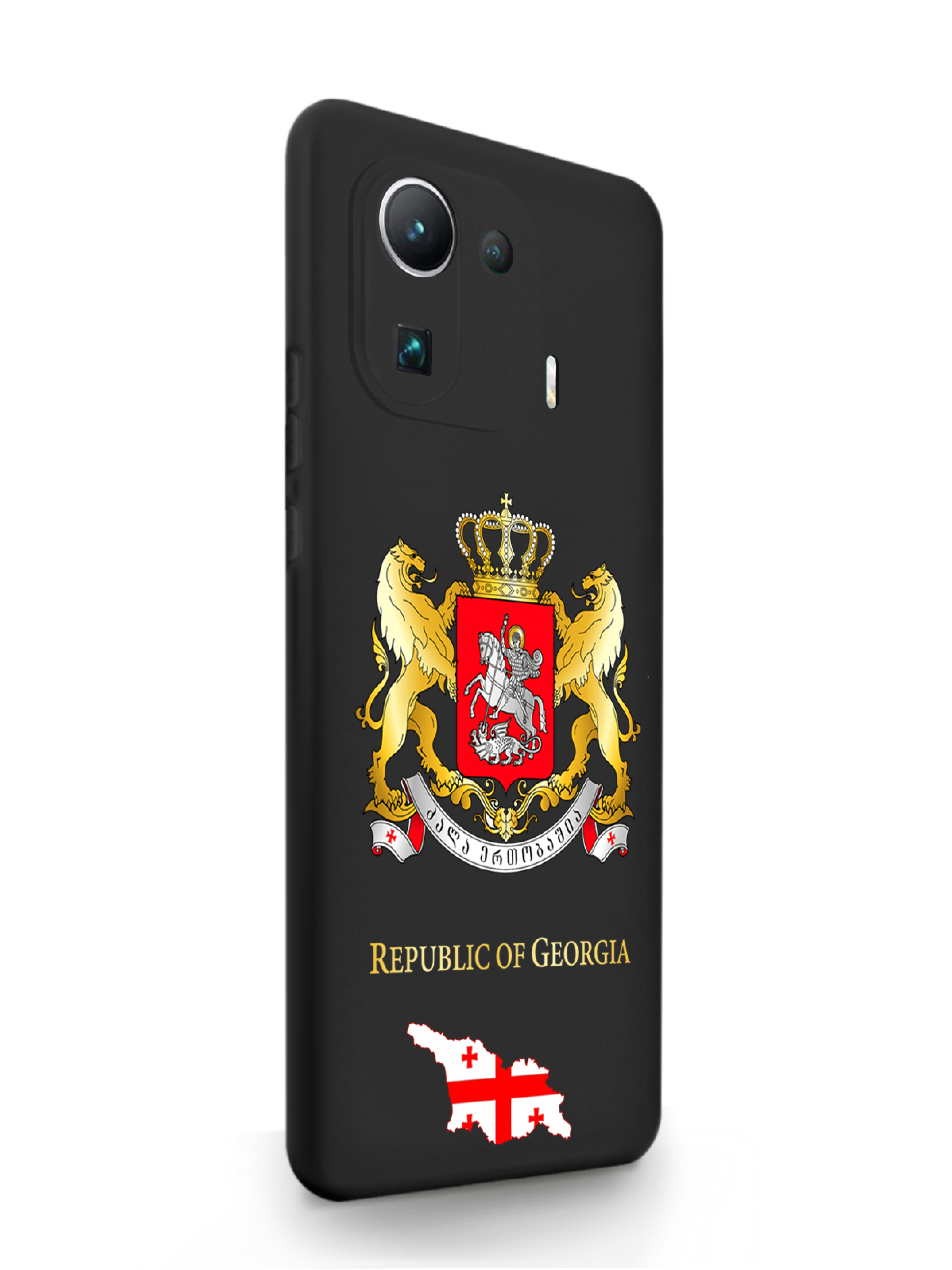 фото Чехол musthavecase xiaomi mi 11 pro герб грузии черный signumcase