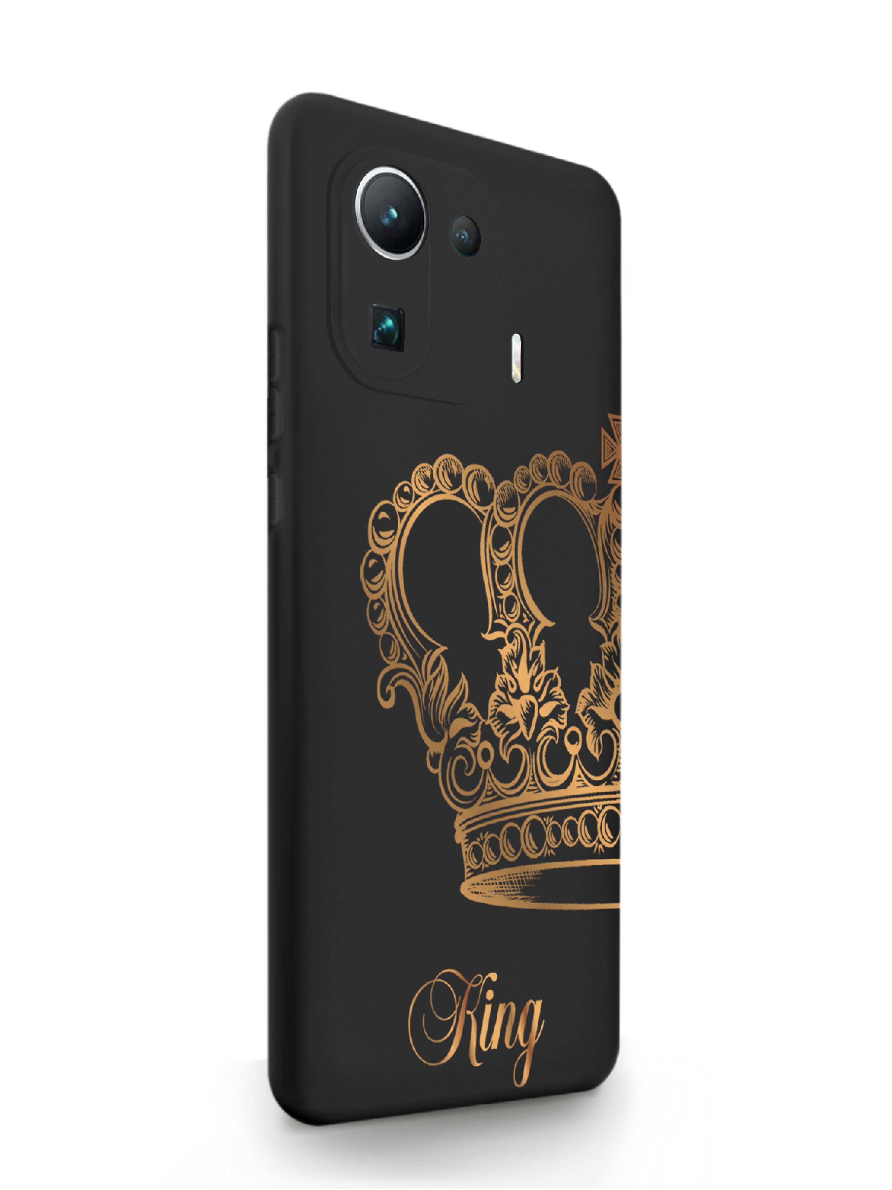 

Чехол MustHaveCase Xiaomi Mi 11 Pro Парный чехол корона King черный, Золотистый;черный, Xiaomi Mi 11 Pro Парный чехол корона King