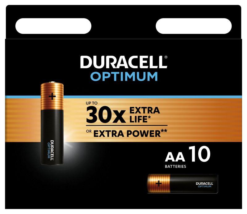 

Элемент питания алкалиновый АА 1.5В LR6-10BL Optimum 5014071 (блист.10шт) Duracell Б005602