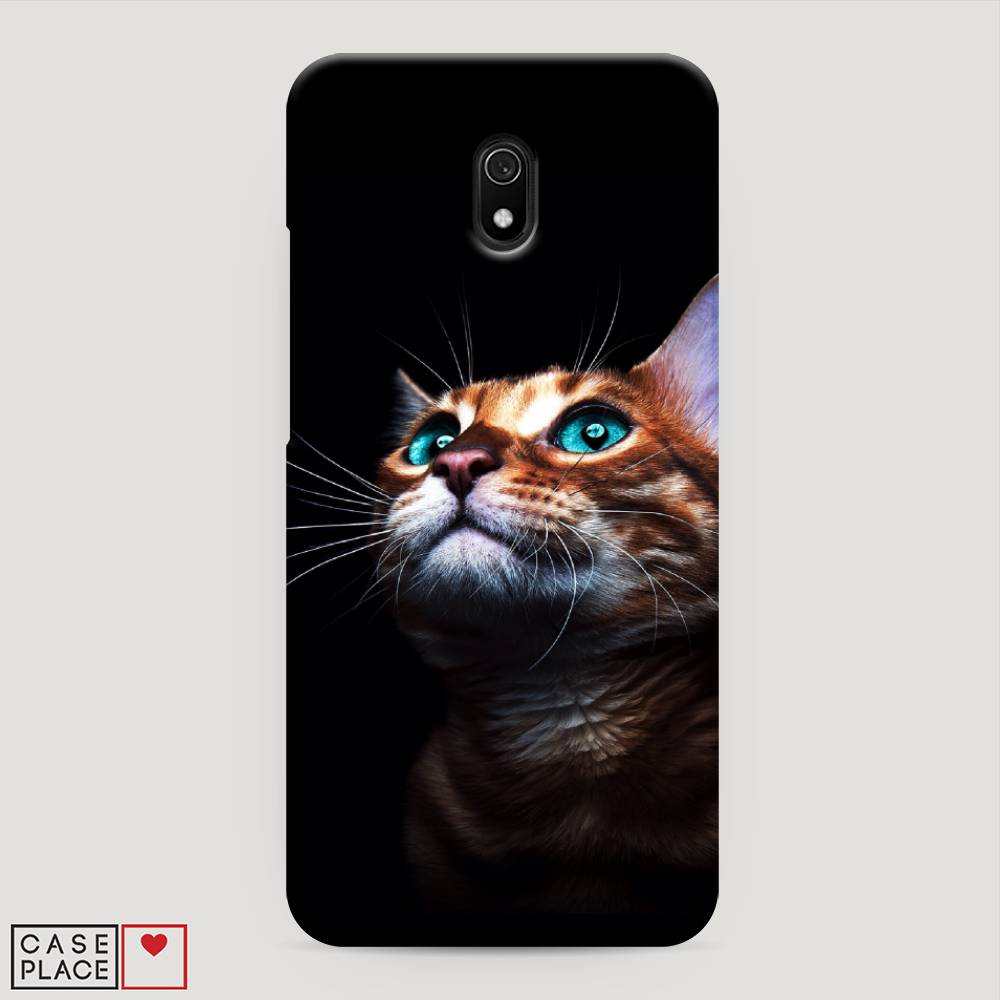 фото Пластиковый чехол "мечтательный кот" на xiaomi redmi 8a awog
