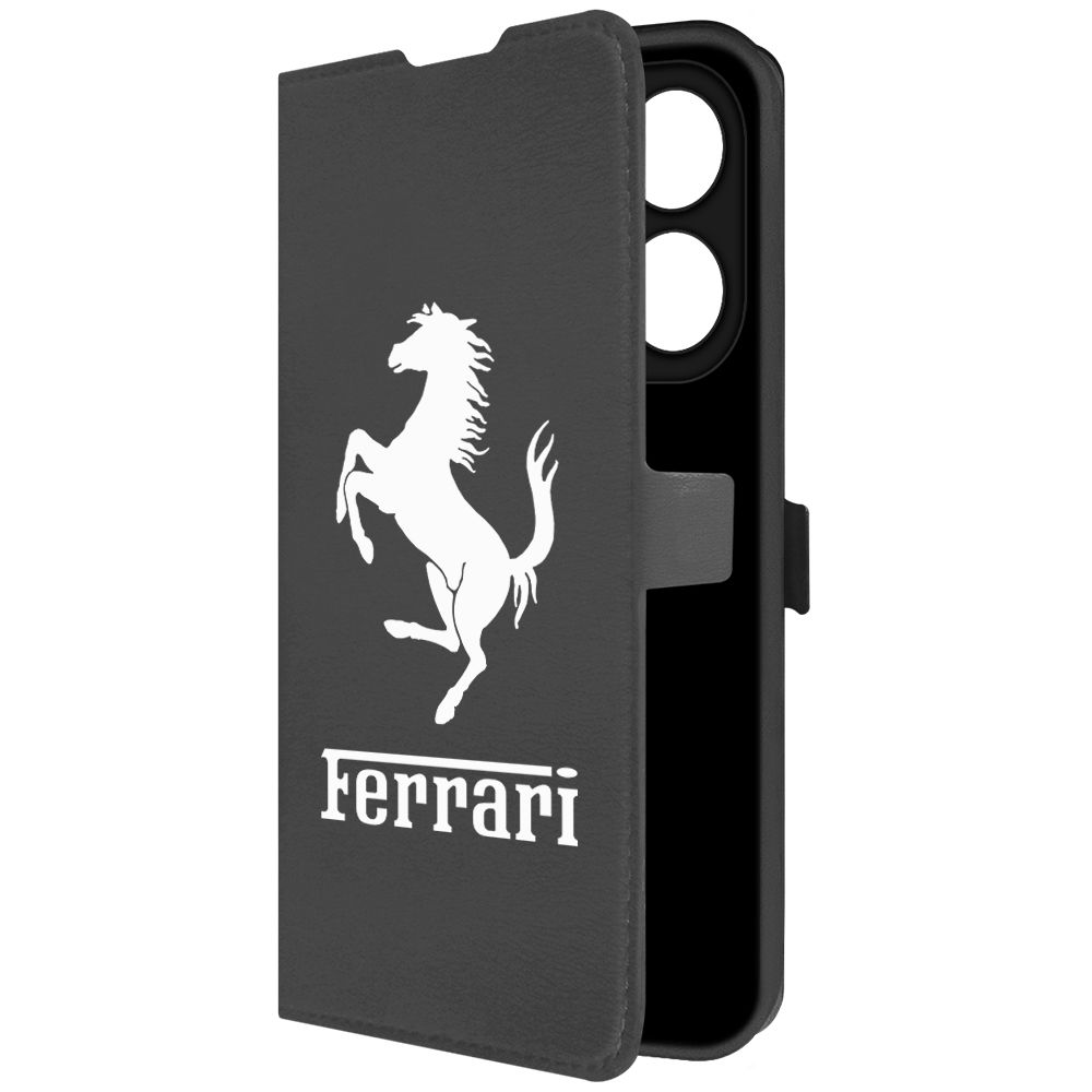 

Чехол-книжка Krutoff Eco Book для Tecno Spark 20 Pro Ferrari черный