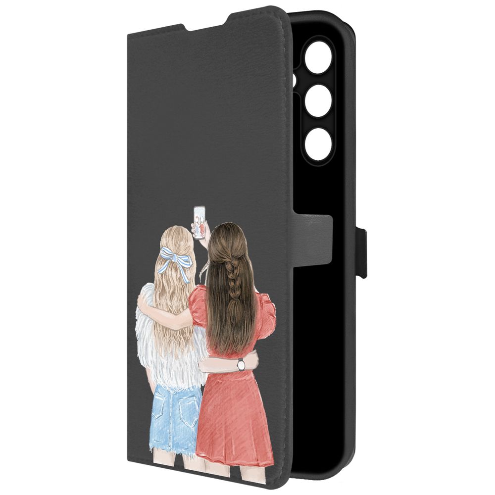 

Чехол-книжка Krutoff Eco Book для Samsung Galaxy A25 5G (A256) Лучшие подруги (черный)