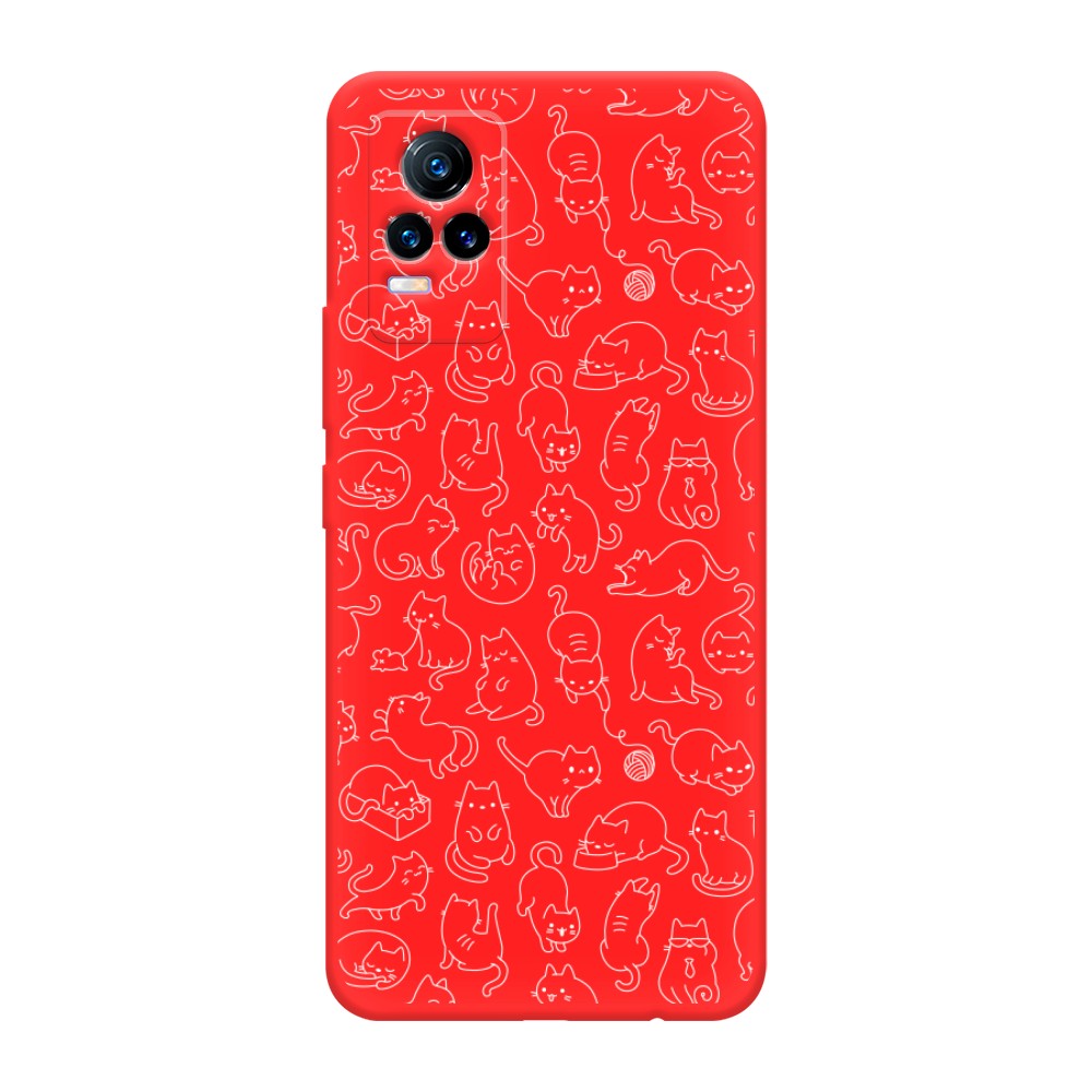 

Чехол Awog на Vivo V21e 4G "Шкодливые котики", Разноцветный, 264553-1