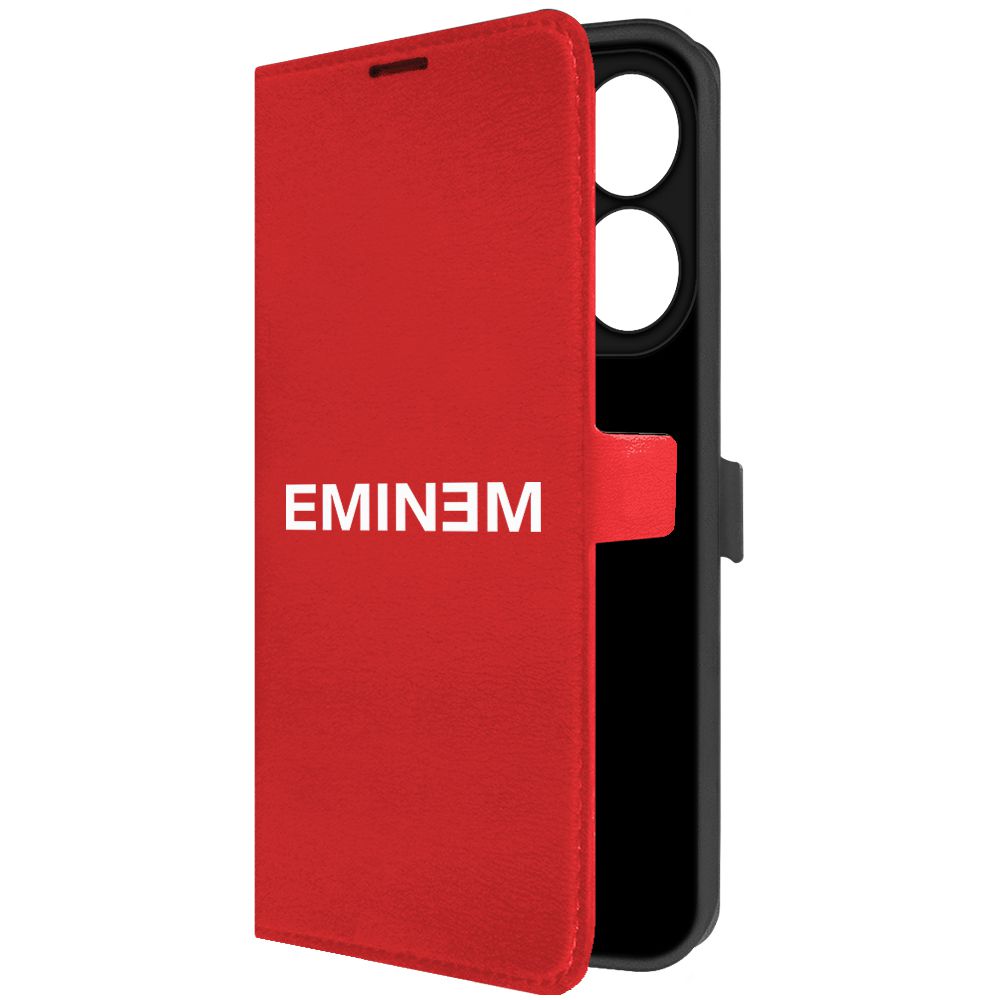 

Чехол-книжка Krutoff Eco Book для Tecno Spark 20 Eminem красный