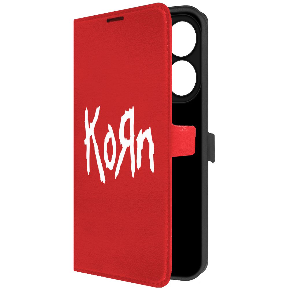 

Чехол-книжка Krutoff Eco Book для Tecno Spark 20 Korn красный