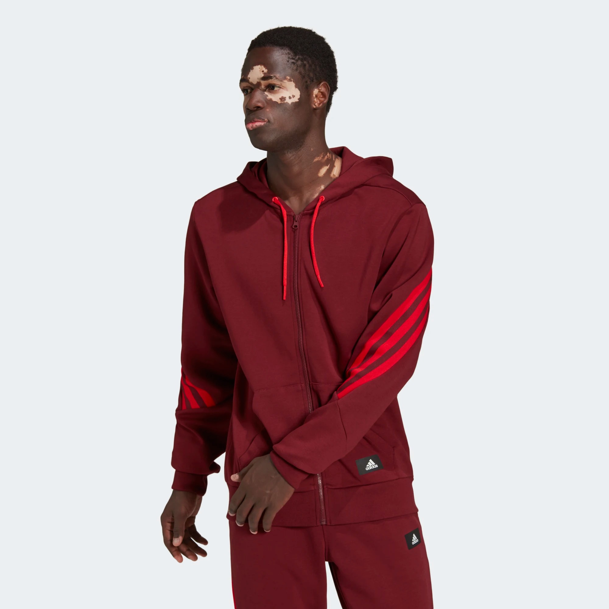 

Олимпийка мужская Adidas M Fi 3S Fz Top красная L, M Fi 3S Fz Top