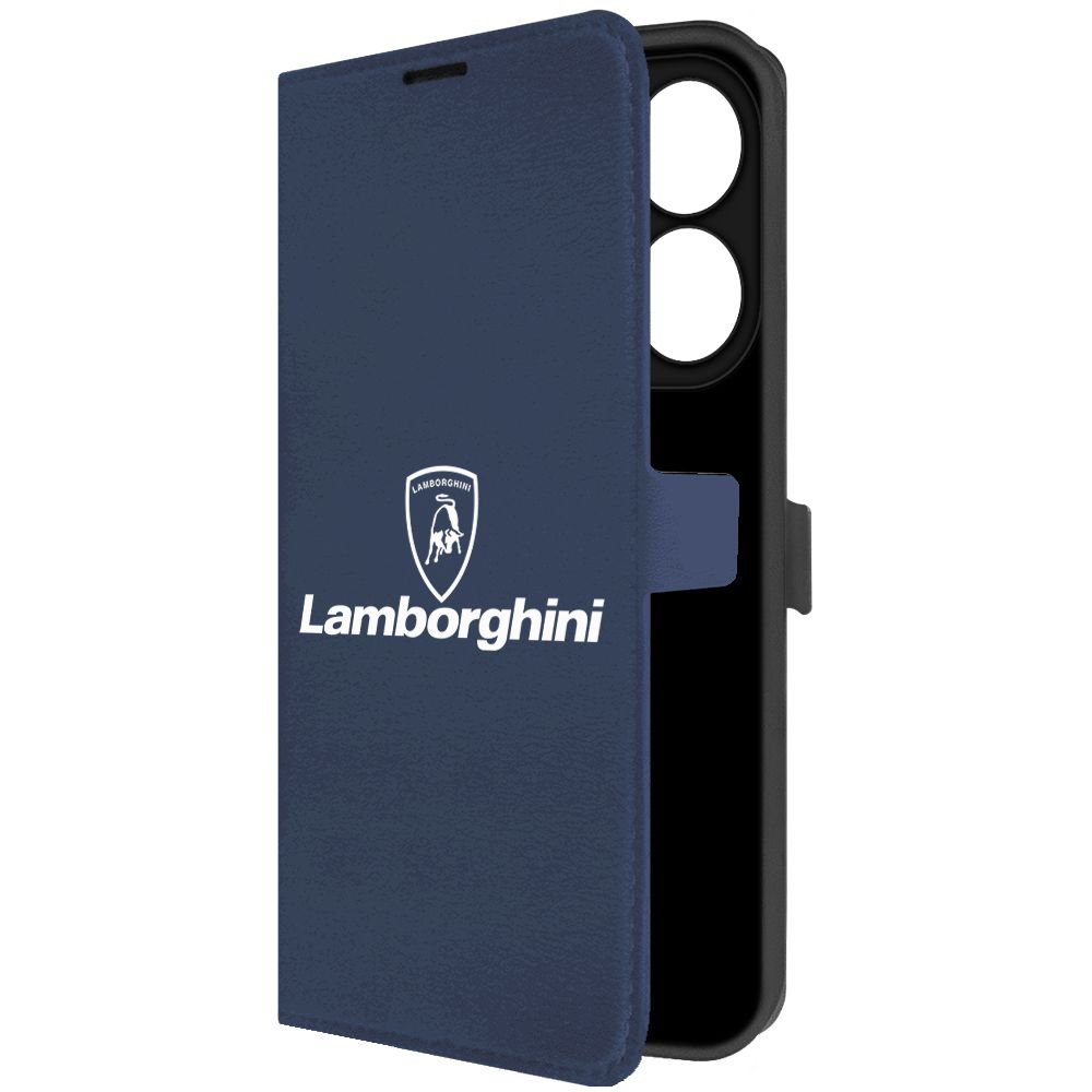 

Чехол-книжка Krutoff Eco Book для Tecno Spark 20 Lamborghini синий