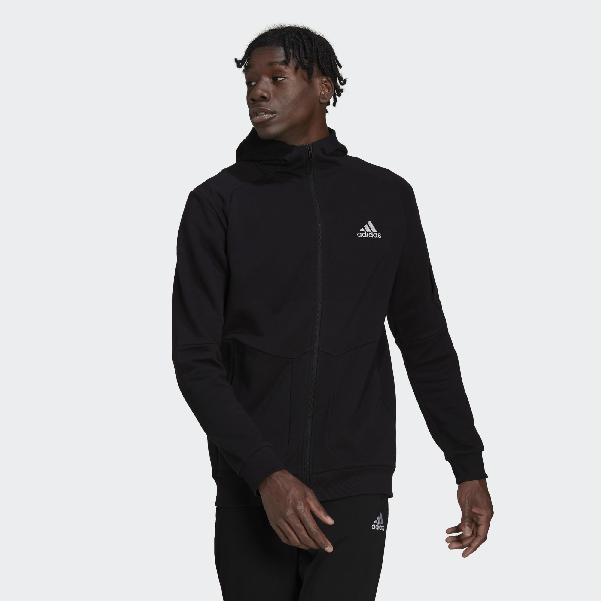 

Олимпийка мужская Adidas M Gmdy Fz Hoodie черная 2XL, M Gmdy Fz Hoodie