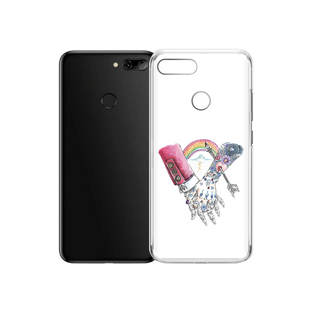 

Чехол MyPads Tocco для Alcatel 1S абстракция руки в татуировках (PT227137.662.212), Прозрачный, Tocco