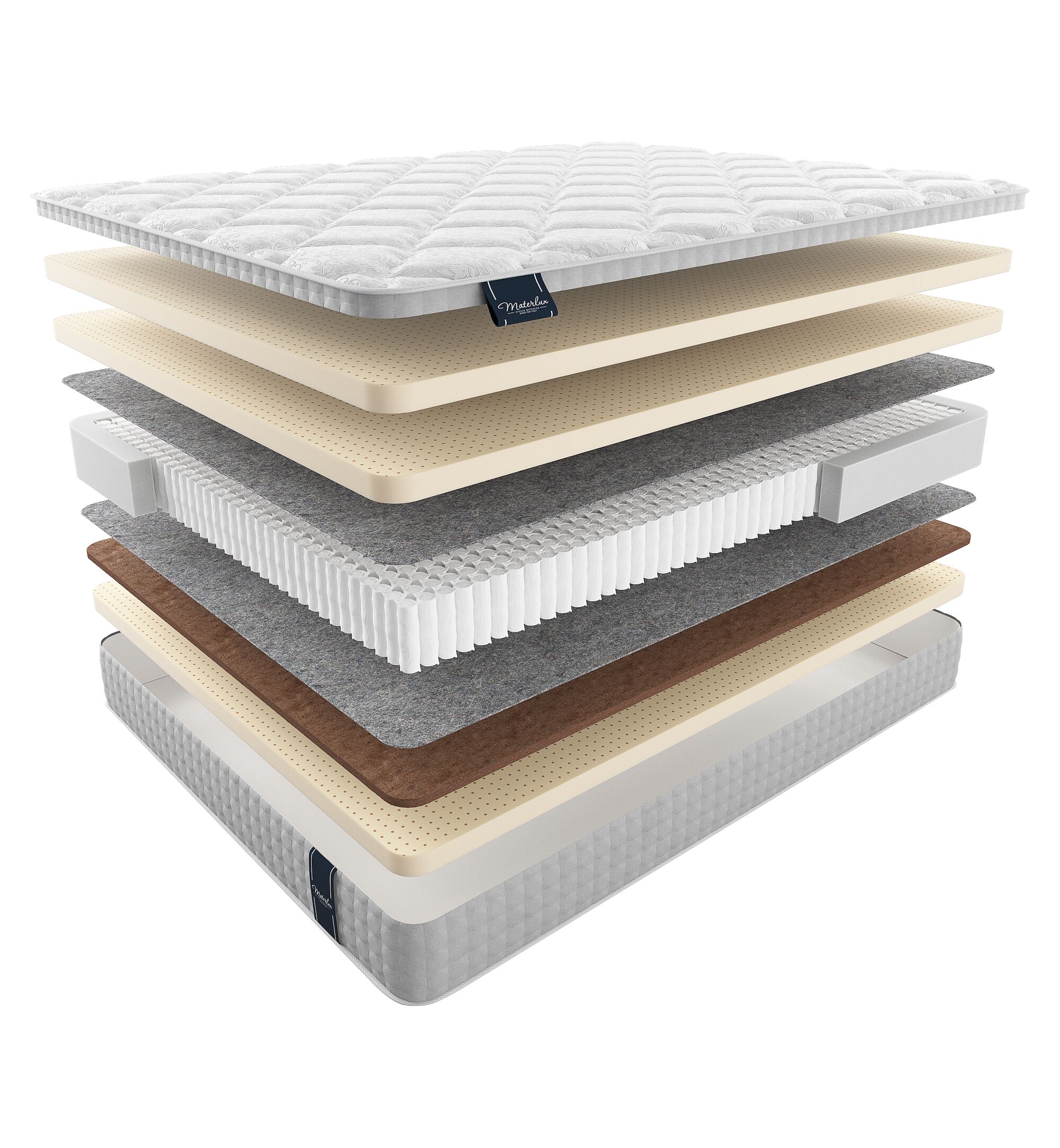 

Матрас Materlux VIP Impero Soft 110х195, Бежевый;белый;серый;серебристый, Impero Soft