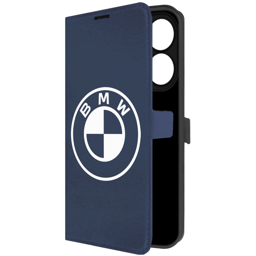 

Чехол-книжка Krutoff Eco Book для Tecno Spark 20 BMW синий