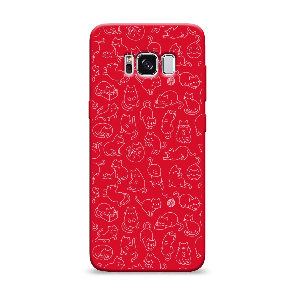 

Чехол Awog на Samsung Galaxy S8 "Шкодливые котики", Разноцветный, 24753-1
