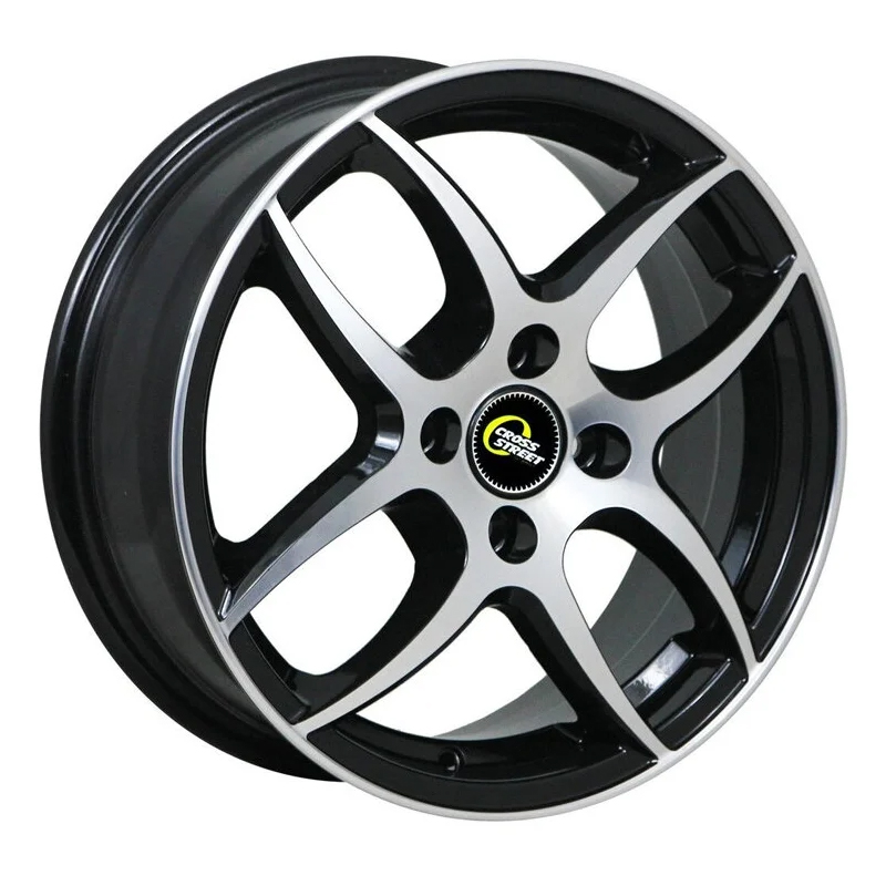 

Колесный диск Crossstreet, CR-18 6x15/4x100ET48 54.1 Bkf, Черный;серебристый
