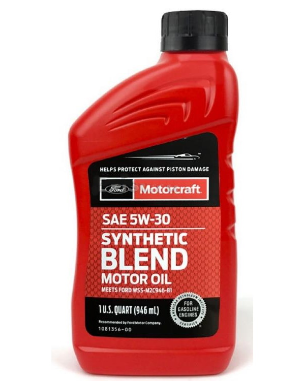 фото Масло моторное "ford" motorcraft synthetic blend motor oil 5w30 (0,946 л) ford арт. xo5w30