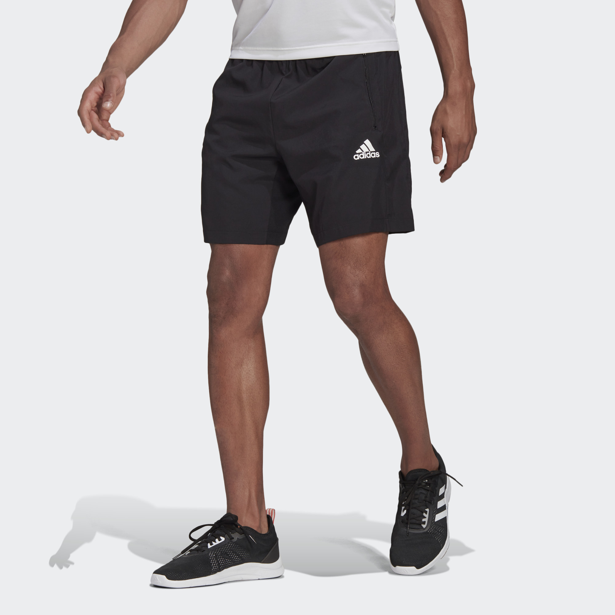 фото Шорты мужские adidas m aeroready designed 2 move shorts черные m