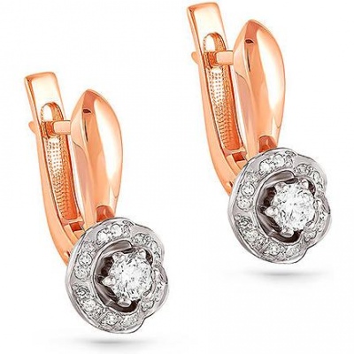 

Серьги из красного золота с бриллиантом Kabarovsky 12-0660-1000, 12-0660-1000