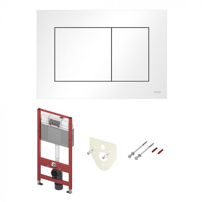 Инсталляция для унитаза TECE К447417 панель смыва TECEnow, белая матовая