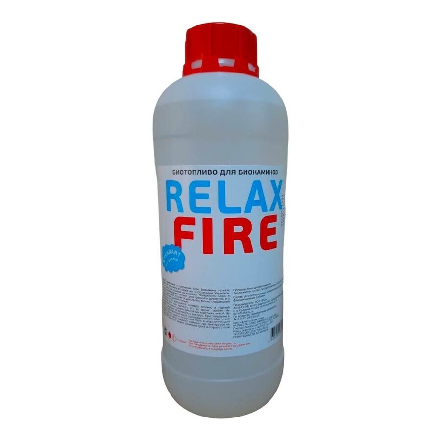 фото Биотопливо для биокамина relaxfire 1 литр/relaxfire1 nobrand