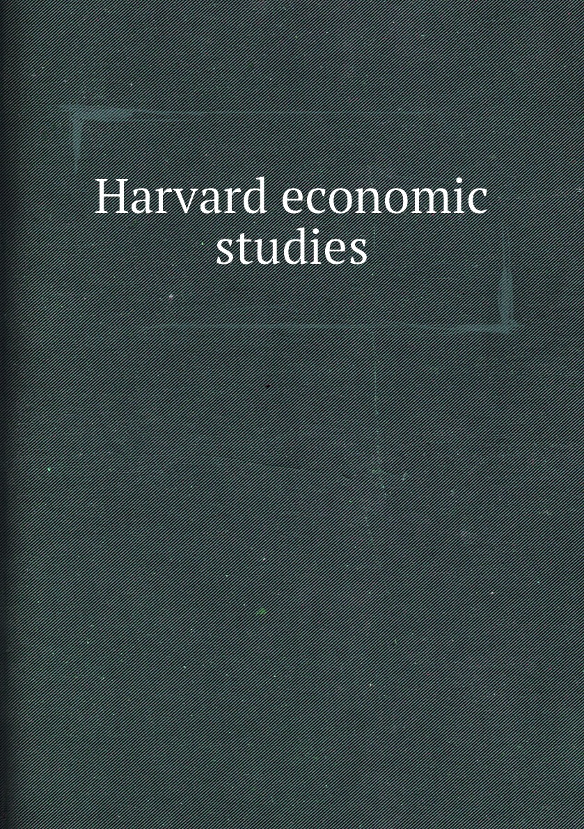 

Harvard economic studies