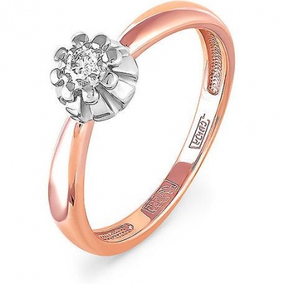 

Кольцо из красного золота с бриллиантом р. 16,5 Kabarovsky 11-0797-1000, 11-0797-1000