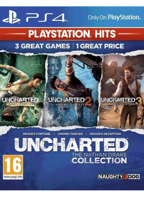 Uncharted: Натан Дрейк. Коллекция (Хиты PlayStation) (Русские субтитры) (PS4)