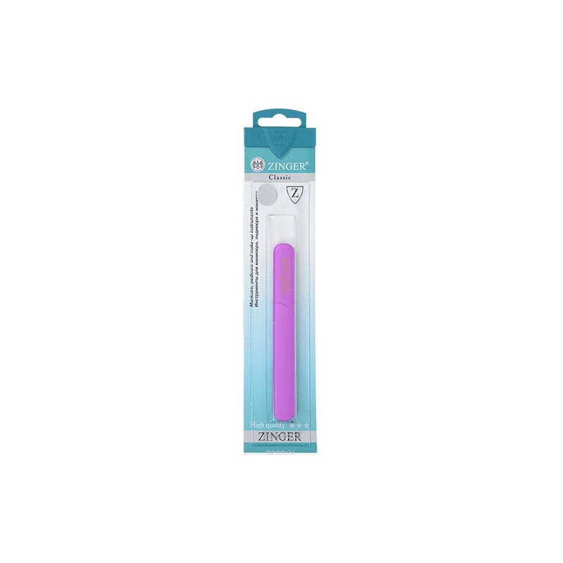 

Пилка для ногтей ZINGER стекляная 2-х стороняя арт. ZO-FG02-10-CASE