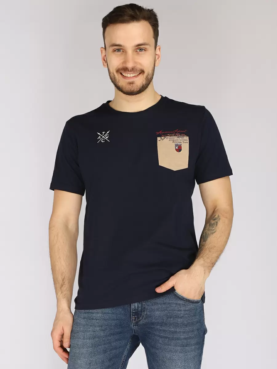 

Футболка мужская A passion play RT000000591 синяя 3XL, RT000000591