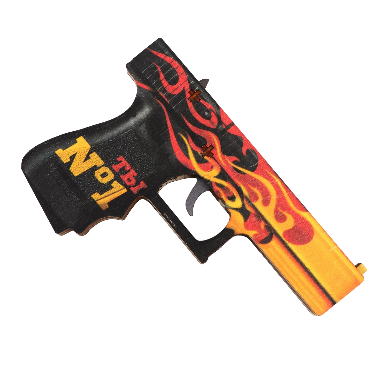 

Деревянный Пистолет игрушечный Sima-land Огонь, 20х13 см 7887230, Красный;оранжевый