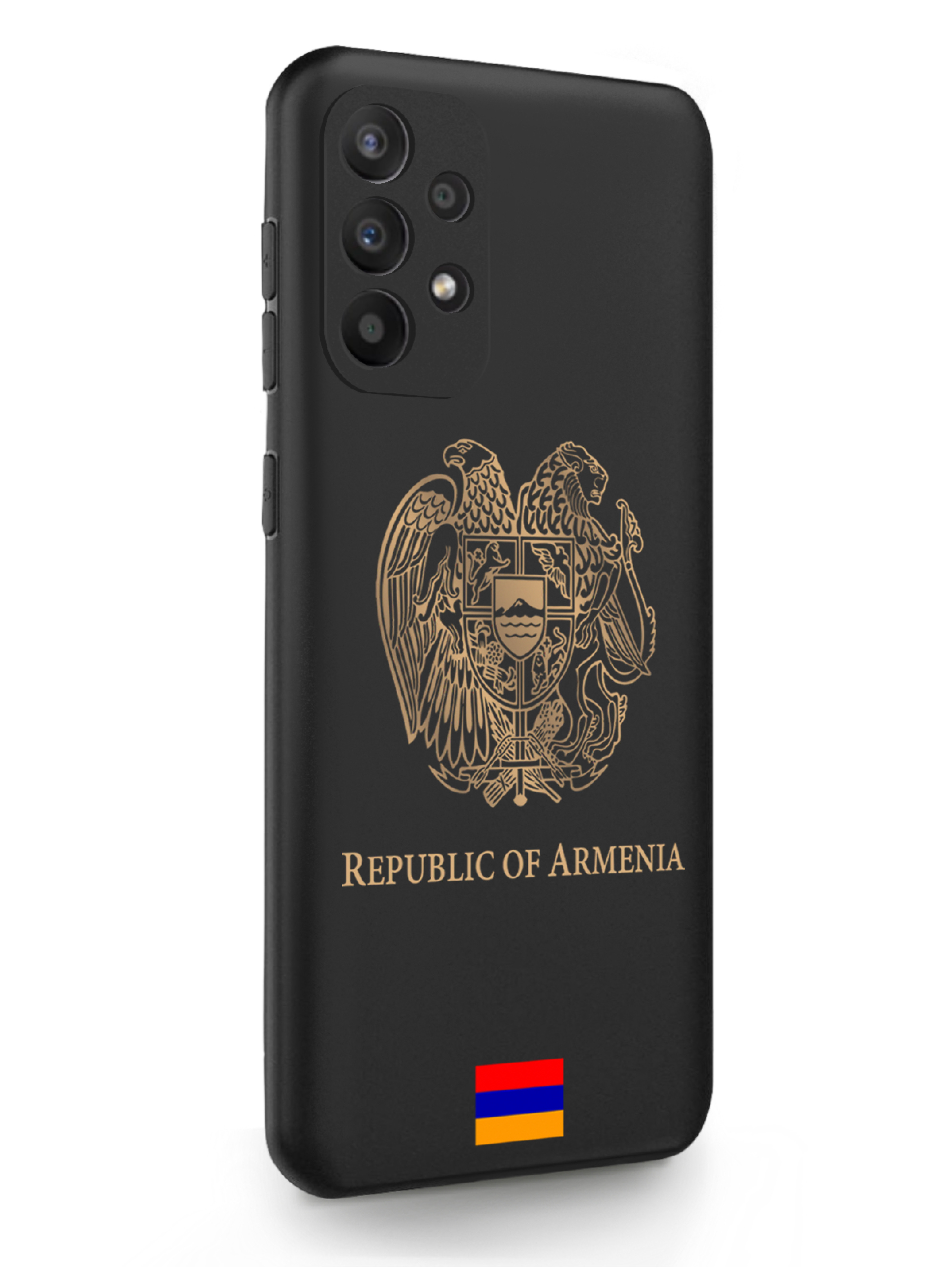 

Чехол SignumCase Samsung Galaxy A23 Золотой Герб Армении черный, Золотистый;черный, Samsung Galaxy A23 Золотой Герб Армении