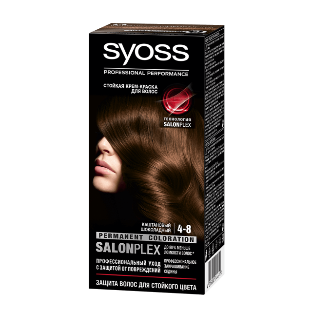 Краска для волос SYOSS Color 4-8 каштановый шоколадный 115 мл
