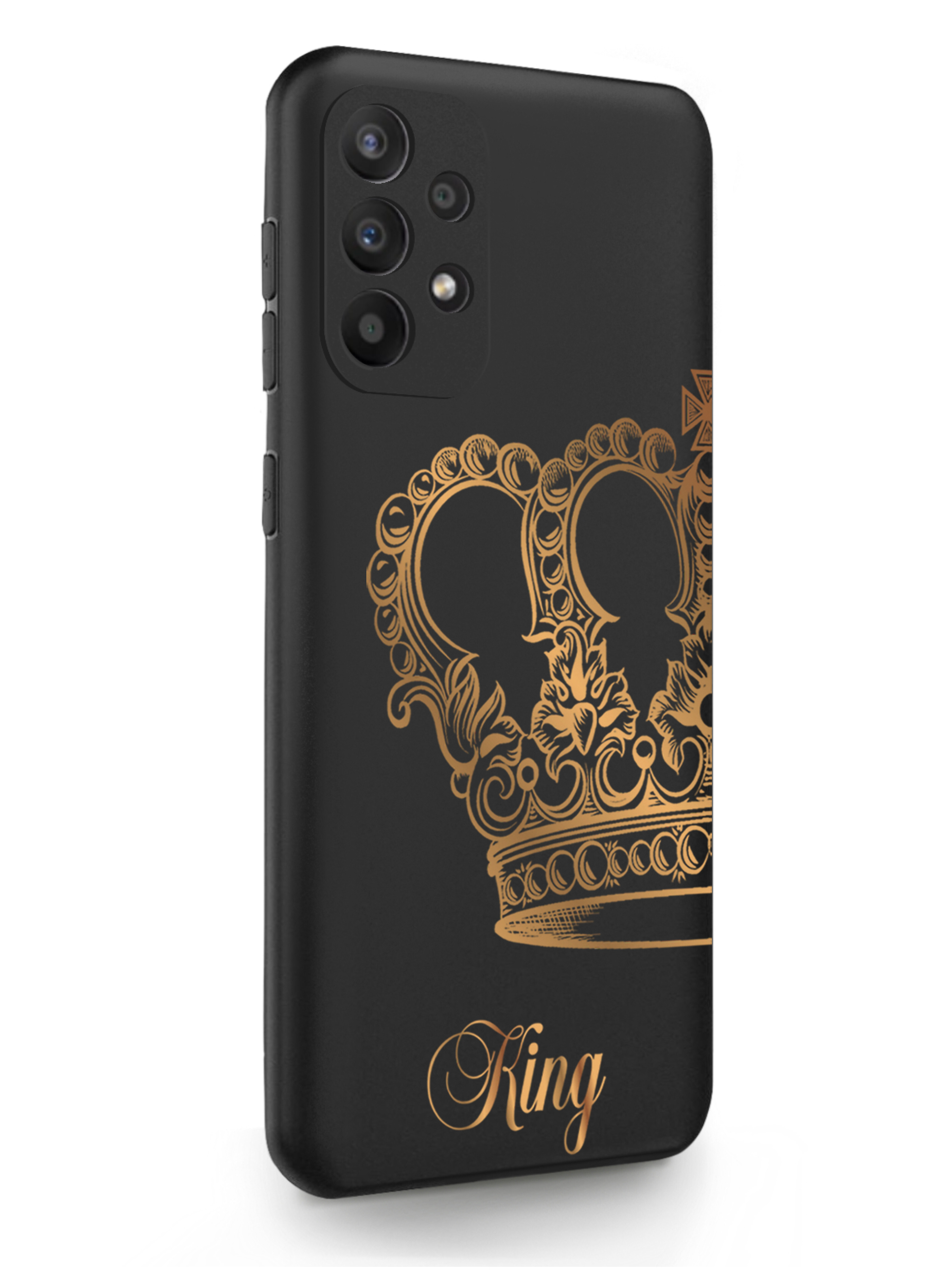 

Чехол MustHaveCase Samsung Galaxy A23 Парный чехол корона King черный, Золотистый;черный, Samsung Galaxy A23 Парный чехол корона King