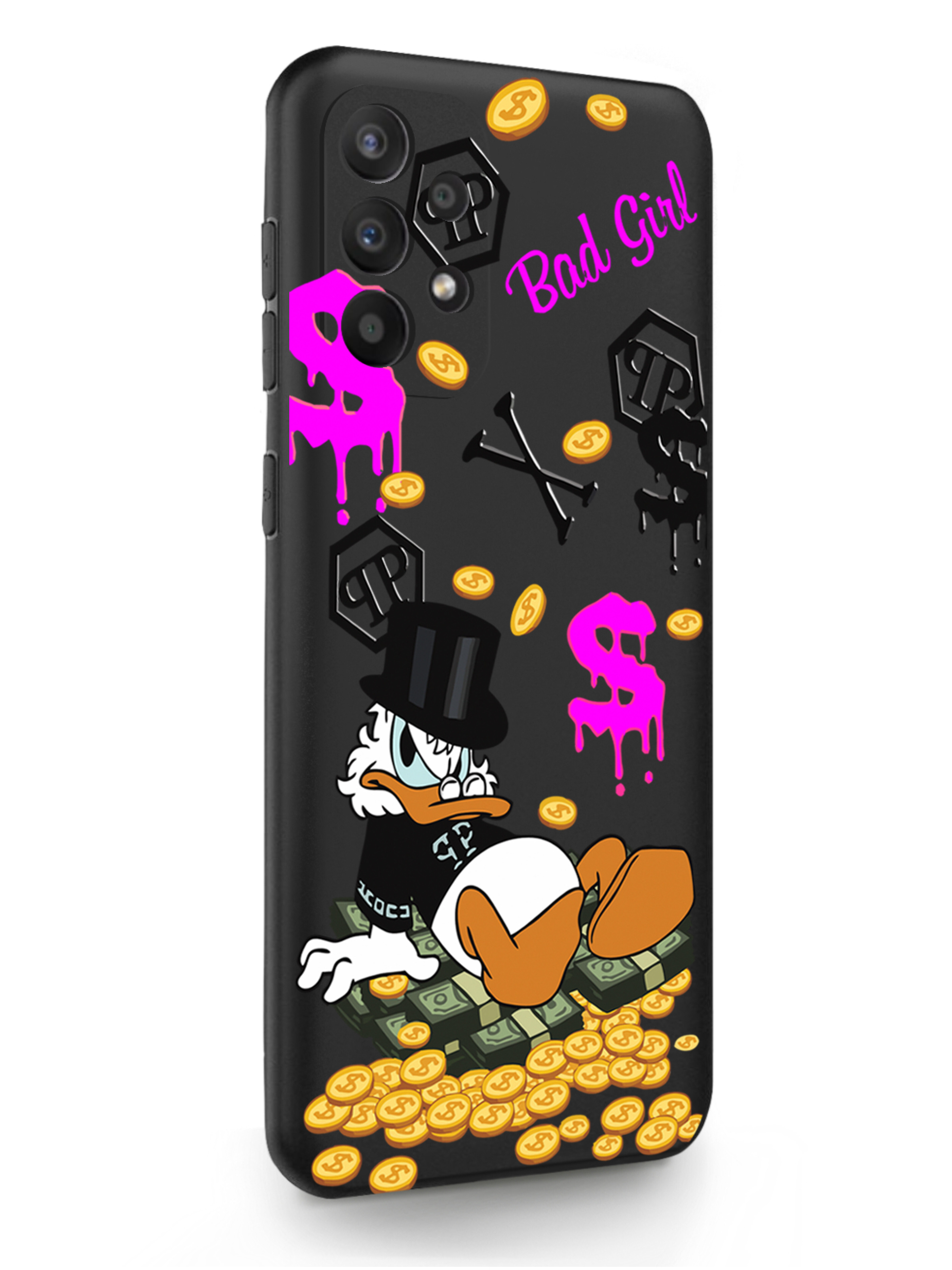 Чехол MustHaveCase Samsung Galaxy A23 Богатая Утка Bad Girl черный