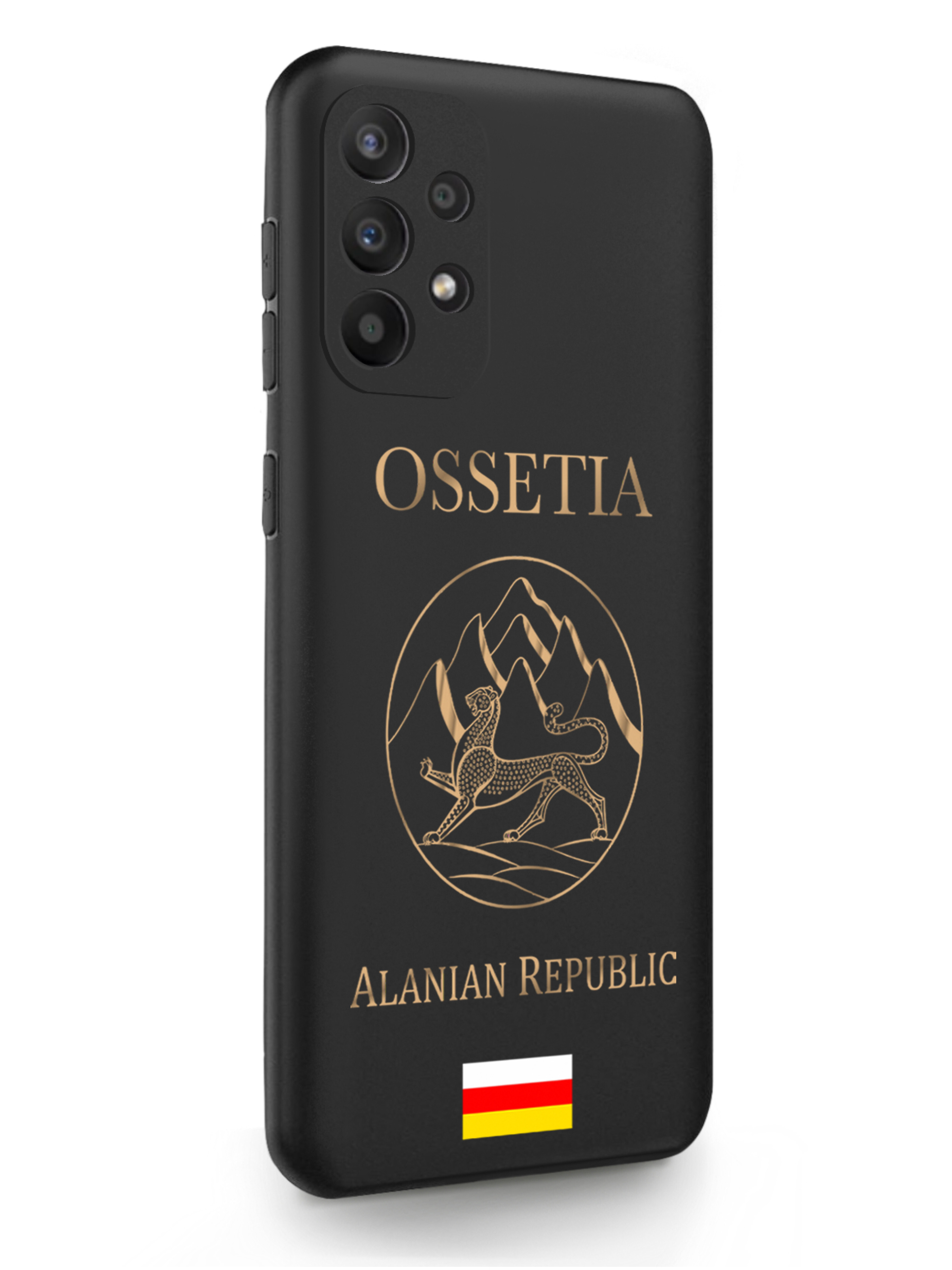 

Чехол MustHaveCase Samsung Galaxy A23 Золотой Герб Северной Осетии черный, Золотистый;черный, Samsung Galaxy A23 Золотой Герб Северной Осетии
