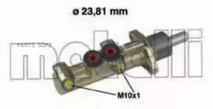 

Главный Тормозной Цилиндр (23.81Mm) Metelli 05-0298