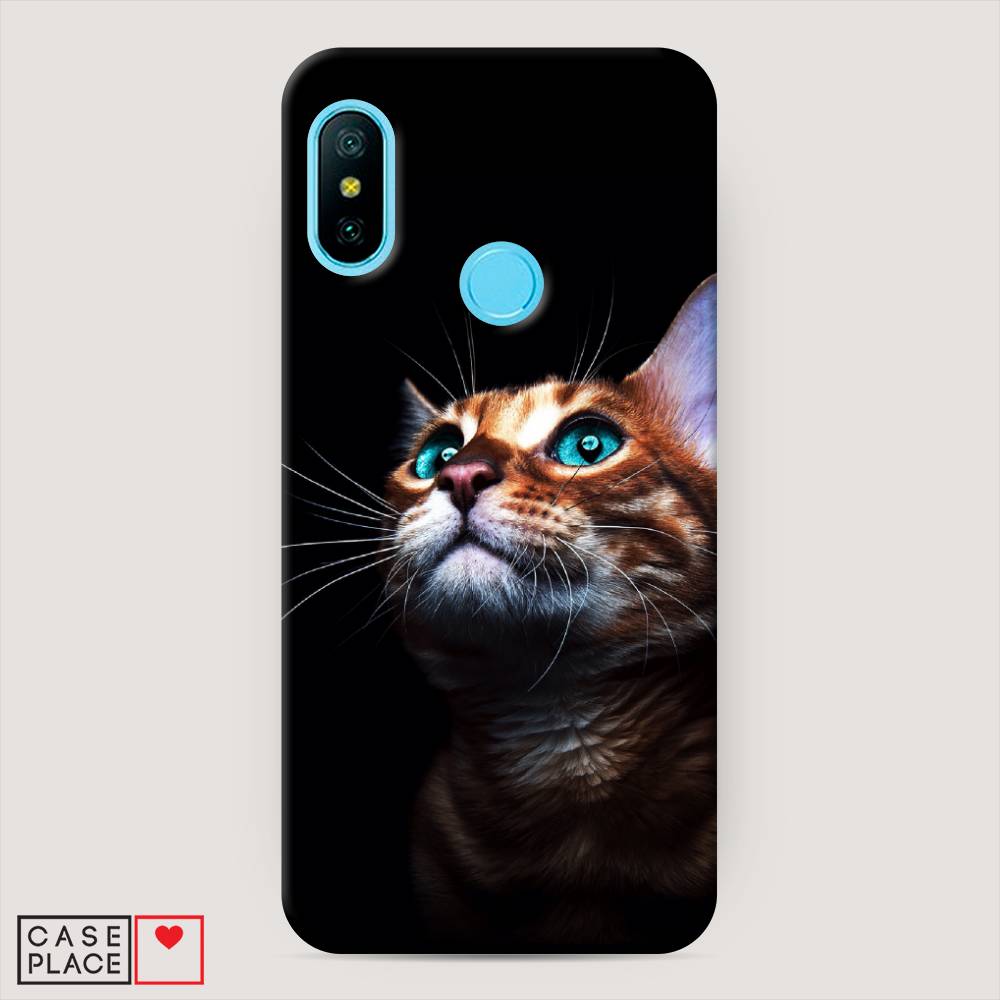 

Пластиковый чехол "Мечтательный кот" на Xiaomi Redmi 6 Pro, 34020-1
