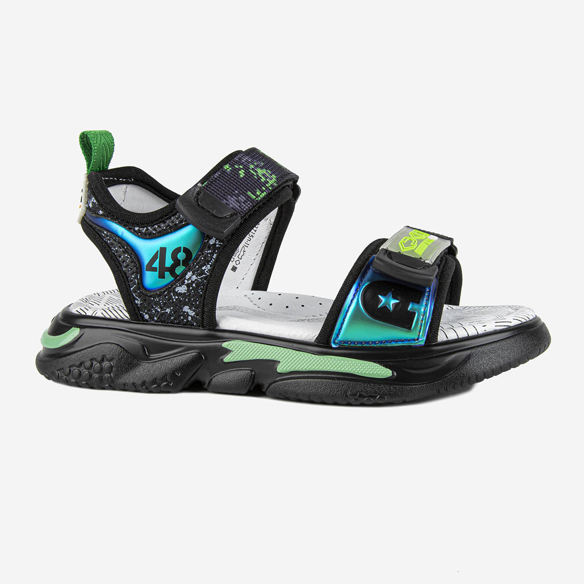 

Сандалии Kapika 33715п, черный-зеленый, 31, 33715п