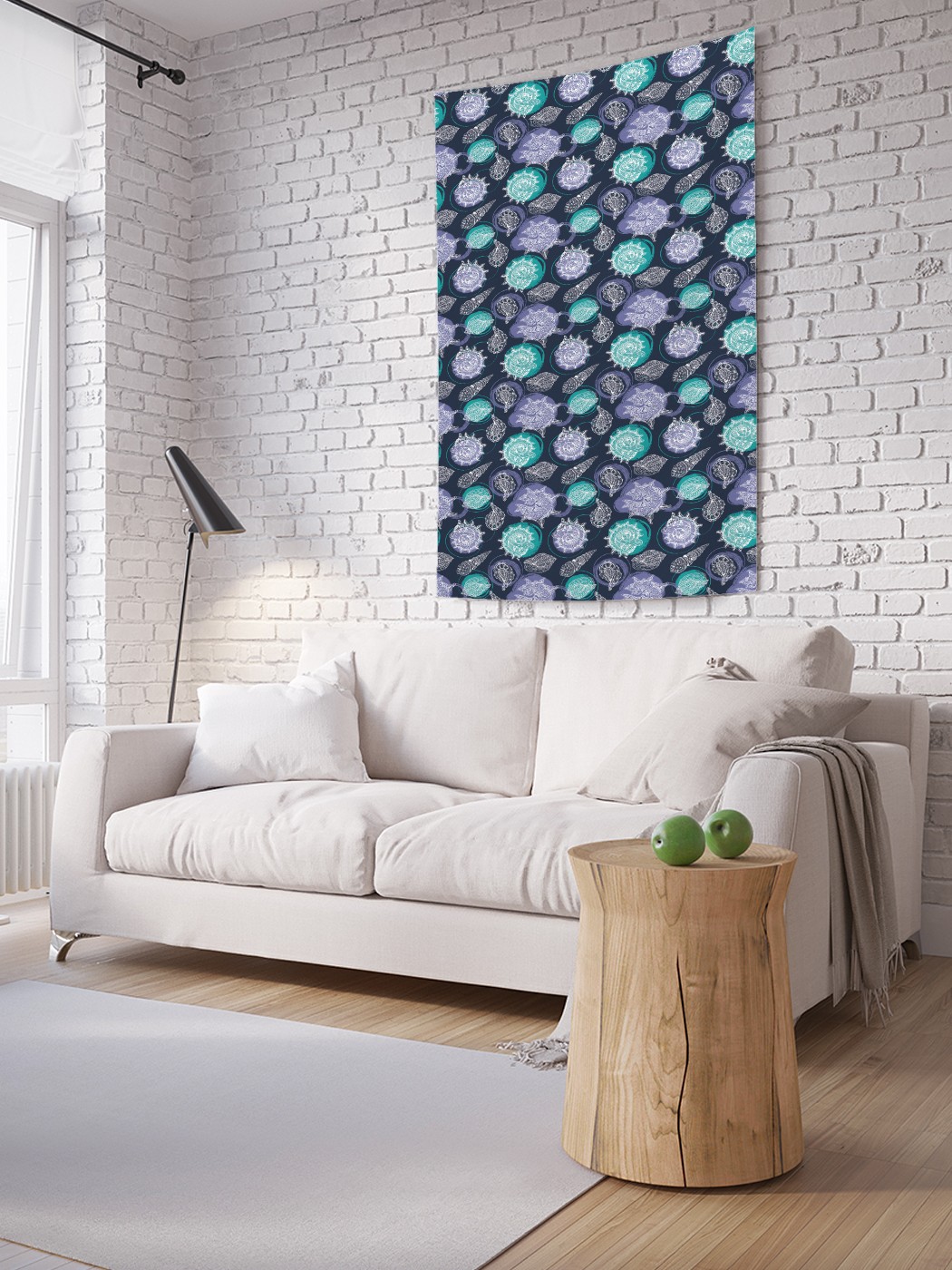 

Вертикальное фотопанно на стену JoyArty Призрачные ракушки 150x200 см, Призрачные ракушки