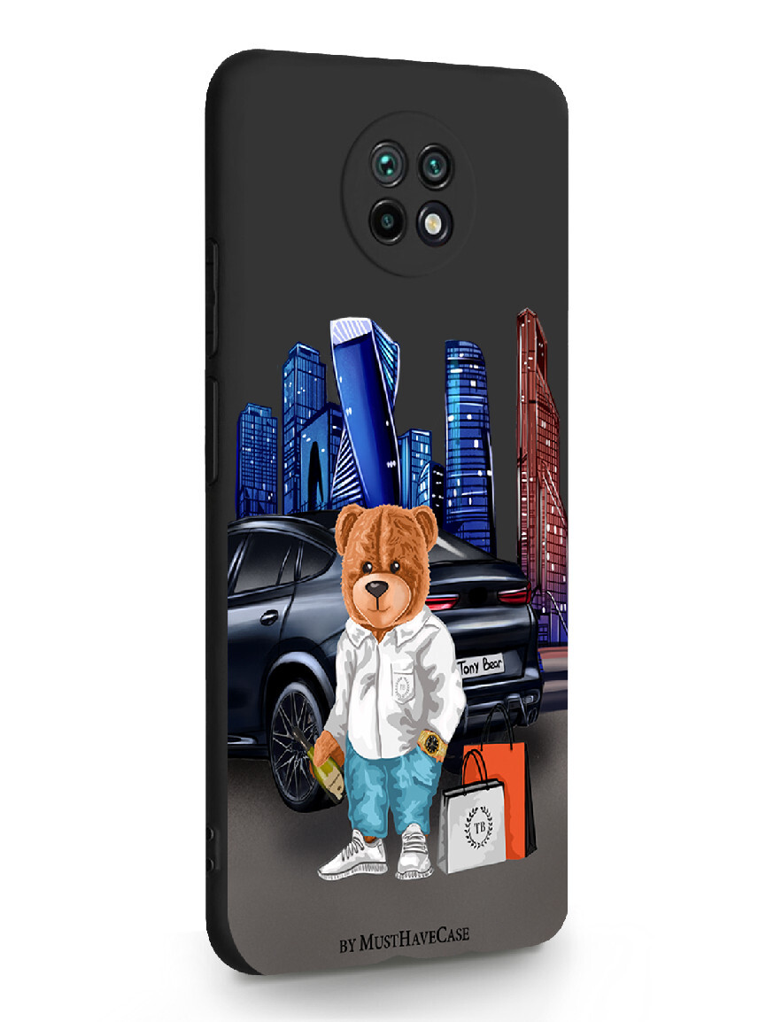 Чехол SignumCase Xiaomi Redmi Note 9T Тони Москва Сити черный