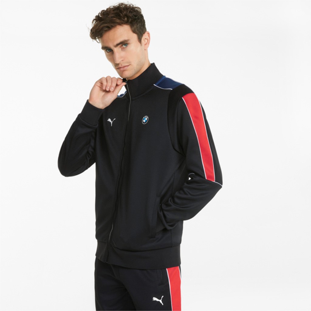 Олимпийка мужская BMW MMS T7 Track Jacket черная S PUMA. Цвет: черный