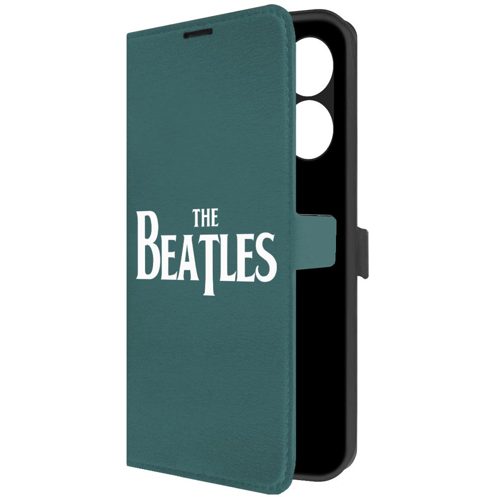 

Чехол-книжка Krutoff Eco Book для TECNO Spark 10C Beatles (Битлз) (зелёный опал), Зеленый