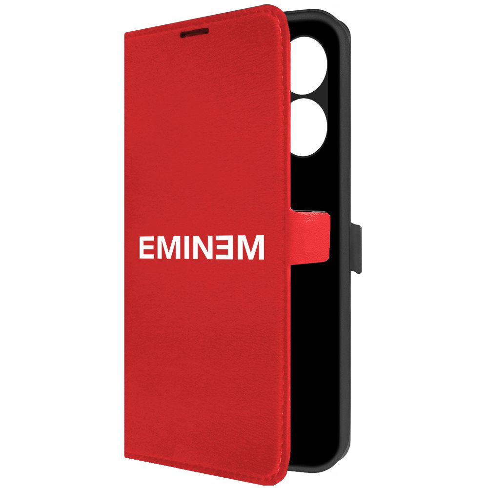 

Чехол-книжка Krutoff Eco Book для Tecno Spark 10C Eminem красный