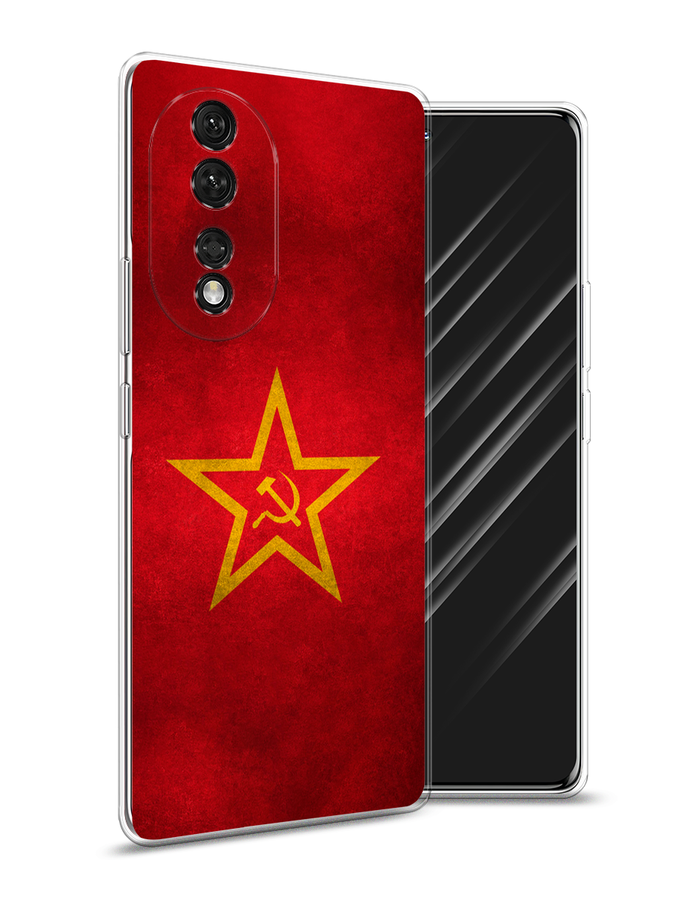 

Чехол Awog на Honor 80 "Красное знамя", Желтый;красный, 6120350-10