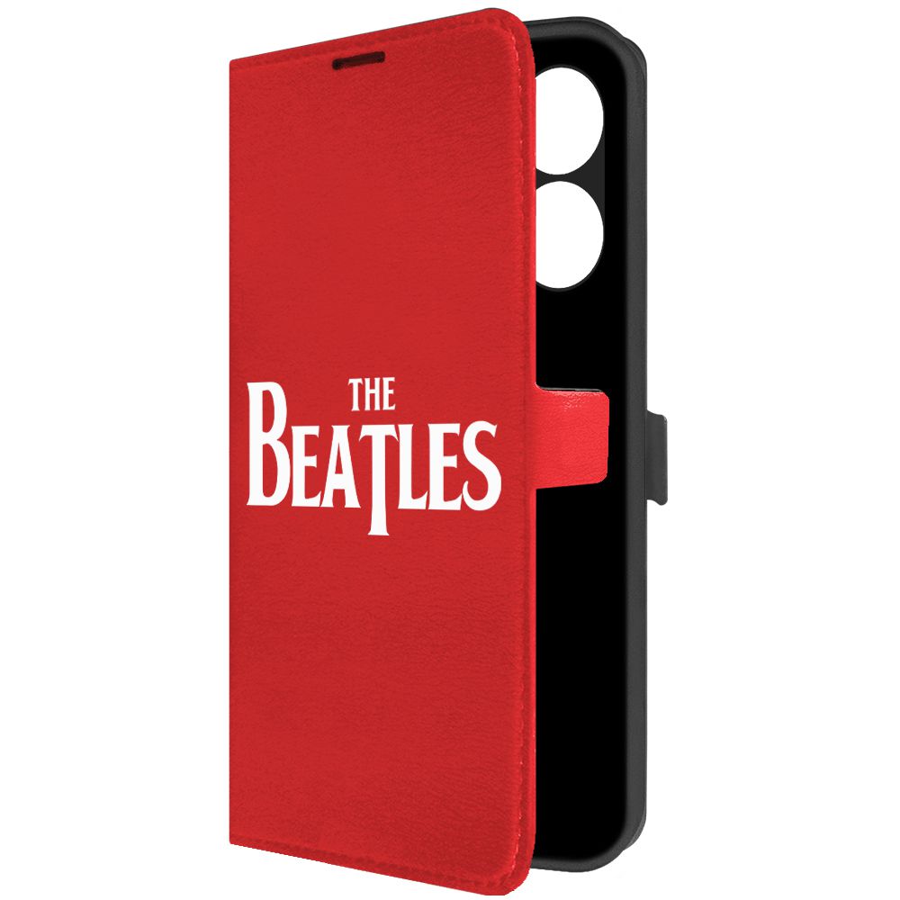 

Чехол-книжка Krutoff Eco Book для Tecno Spark 10C Beatles красный