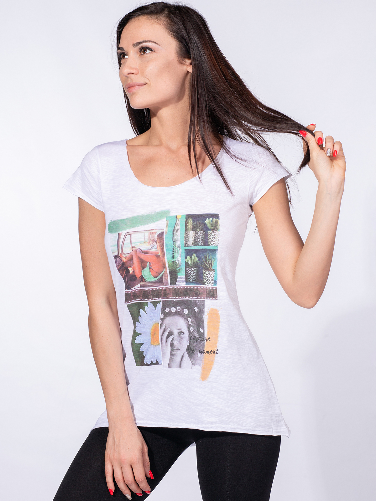 Футболка женская Jadea JADEA J754 t-shirt белая S