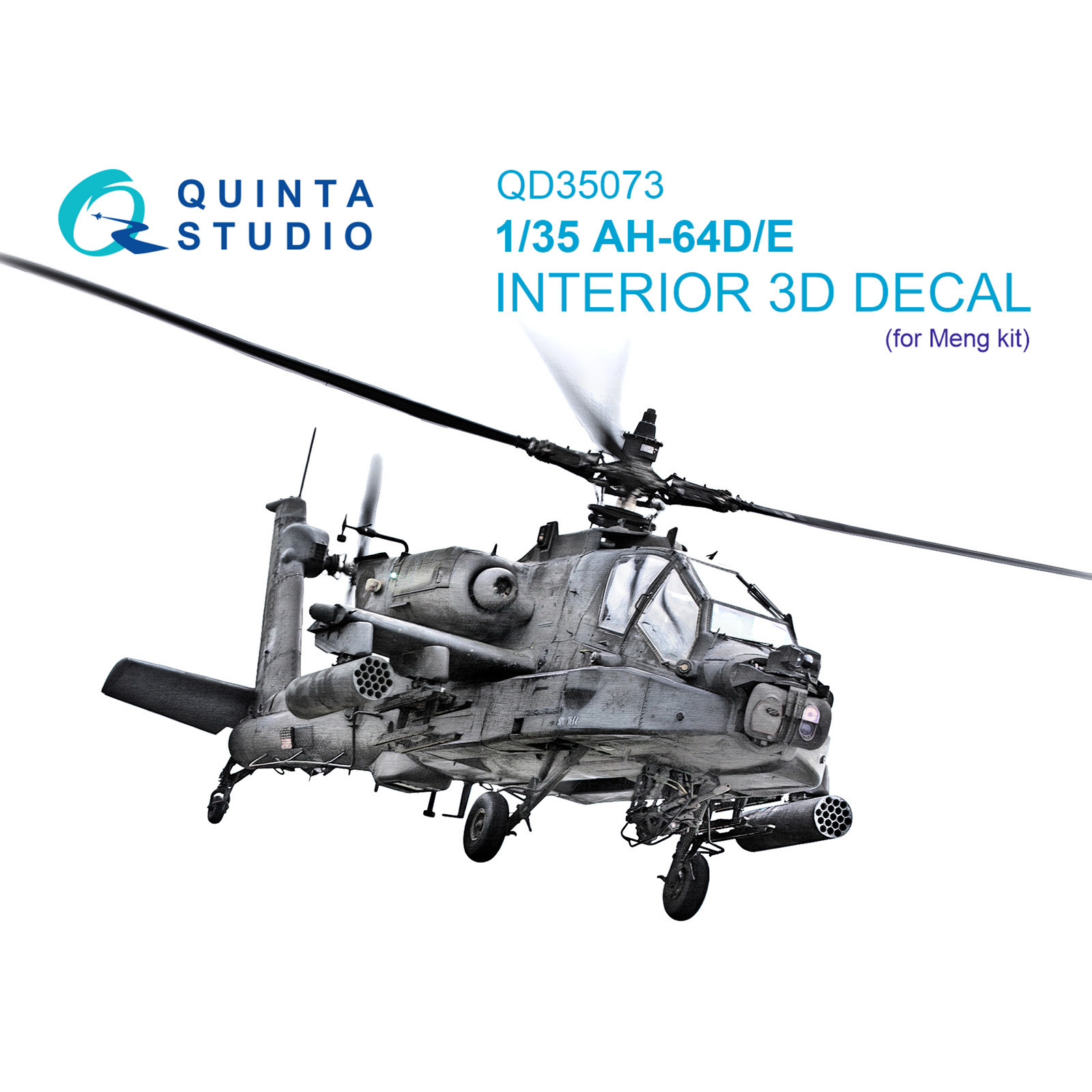 

3D Декаль Quinta Studio интерьера кабины AH-64D/E QD35073, Цветной