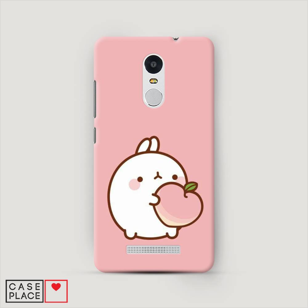 

Пластиковый чехол "Кролик с персиком" на Xiaomi Redmi Note 3