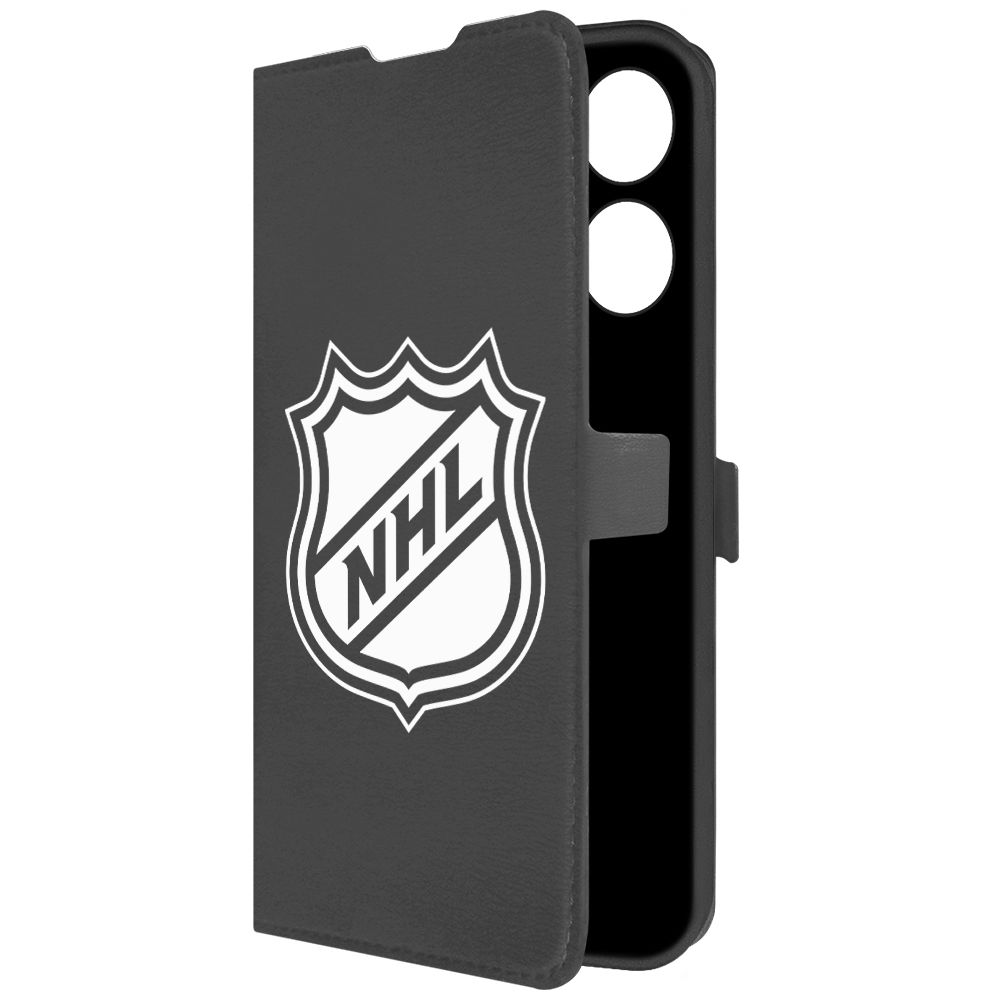 

Чехол-книжка Krutoff Eco Book для TECNO Spark 10 Pro NHL (НХЛ) (черный)