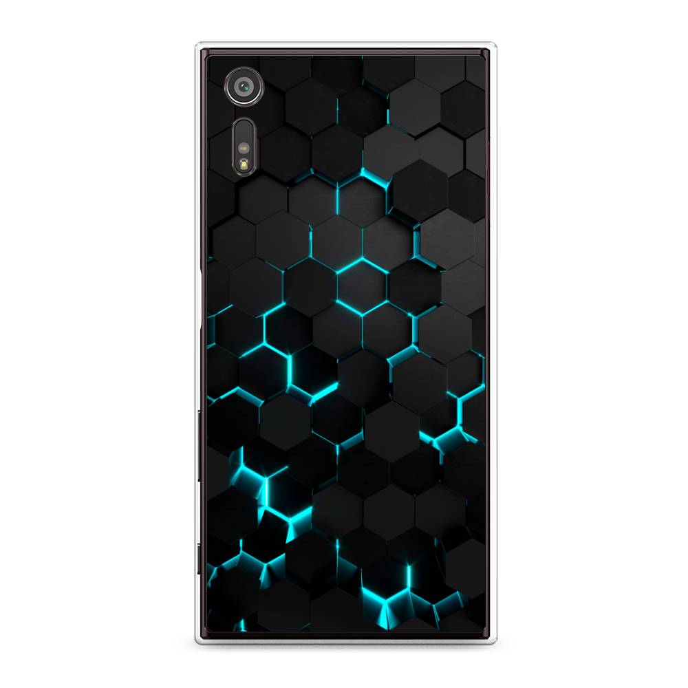 

Чехол Awog "Соты бирюзовые" для Sony Xperia XZ, 51450-3