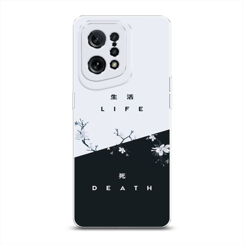 

Чехол Awog на Oppo Find X5 "Life and death", Разноцветный, 259750-7